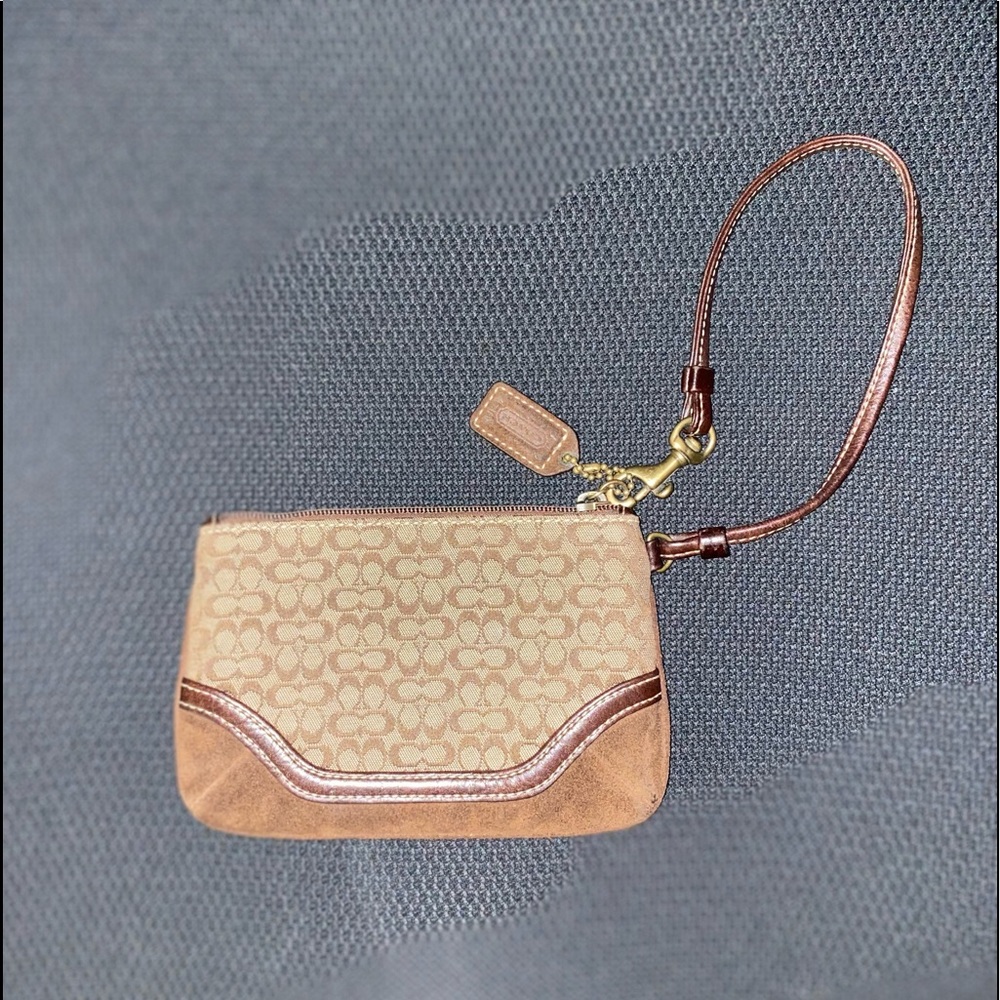 Coach Signature Wristlet